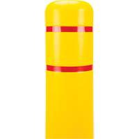 Polyethylene Bollard Cover, 6-5/8" Dia. x 60" L, Red/Yellow Groupe Generik