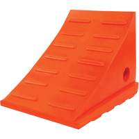 Cale-roue polyvalente de 15 tonnes, Ur&eacute;thane, Orange Groupe Generik