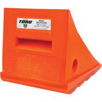 Cale-roue polyvalente de 15 tonnes, Ur&eacute;thane, Orange Groupe Generik
