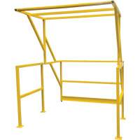 Barri&egrave;re de s&eacute;curit&eacute; pour mezzanine, 70" lo x 77" ha, 78" &eacute;lev&eacute;e, Jaune Groupe Generik