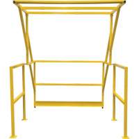Barri&egrave;re de s&eacute;curit&eacute; pour mezzanine, 70" lo x 77" ha, 78" &eacute;lev&eacute;e, Jaune Groupe Generik