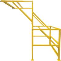Barri&egrave;re de s&eacute;curit&eacute; pour mezzanine, 70" lo x 77" ha, 78" &eacute;lev&eacute;e, Jaune Groupe Generik