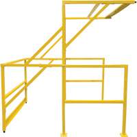 Barri&egrave;re de s&eacute;curit&eacute; pour mezzanine, 70" lo x 77" ha, 78" &eacute;lev&eacute;e, Jaune Groupe Generik