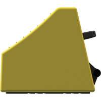 Cale de roue ultra-robuste pour l'exploitation mini&egrave;re Checkers Safety, PEHD, Jaune, 14-1/2" la x 17-1/2" p x 16" h Groupe Generik