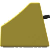 Cale de roue ultra-robuste pour l'exploitation mini&egrave;re Checkers Safety sans support, PEHD, Jaune, 14-1/2" la x 17-1/2" p x 16" h Groupe Generik