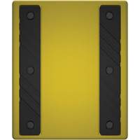 Cale de roue ultra-robuste pour l'exploitation mini&egrave;re Checkers Safety sans support, PEHD, Jaune, 14-1/2" la x 17-1/2" p x 16" h Groupe Generik