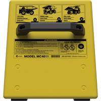 Cale de roue ultra-robuste pour l'exploitation mini&egrave;re Checkers Safety sans support, PEHD, Jaune, 14-1/2" la x 17-1/2" p x 16" h Groupe Generik