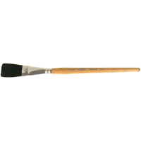 Pinceau une passe, Largeur de la brosse de 3/4", Soie de bœuf, Manche &agrave; Bois Groupe Generik