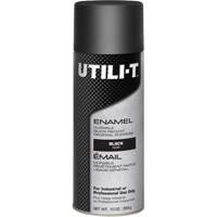 Peinture-&eacute;mail en a&eacute;rosol polyvalent UTILI-T, Noir, Brillant, 10 oz/283 g, Canette a&eacute;rosol Groupe Generik