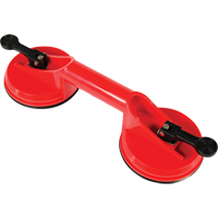Manually Operated Hand Vacuum Cups - Double Handcup, 66 lbs. Capacity, 4-5/8", Lever, 13" Handle Length Groupe Generik