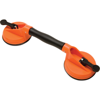 Manually Operated Hand Vacuum Cups - Double Handcup-Swivel, 50 lbs. Capacity, 4-5/8", Lever, 13" Handle Length Groupe Generik