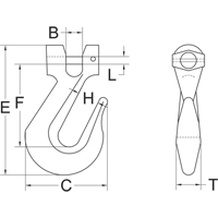 Clevis Slip Hook - Grade 70 Groupe Generik