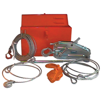 Tirfor&reg; Wire Rope Hoist TU17 Rescue Kit, 5/16" Wire Diameter, 2000  lbs. (1 tons) Capacity Groupe Generik