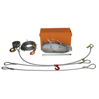 Tirfor&reg; Wire Rope Hoist TU32 Rescue Kit, 5/8" Wire Diameter, 8000  lbs. (4 tons) Capacity Groupe Generik