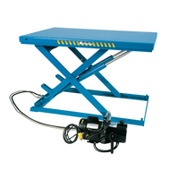 LoProfile Electric-Hydraulic Scissor Lift Table, Steel, 32-1/2" L x 23-1/2" W, 550 lbs. Capacity Groupe Generik