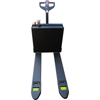 Fully Powered Electric Pallet Truck With  Stand-On Platform, 4500 lbs. Cap., 48" L x 30.25" W Groupe Generik