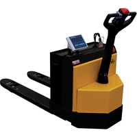 Fully Powered Electric Pallet Truck With  Scale, 4500 lbs. Cap., 48" L x 30.25" W Groupe Generik