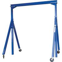 Grue-portique ajustable en acier, 10' lo, Capacit&eacute; 2000 lb (1 tonne) Groupe Generik