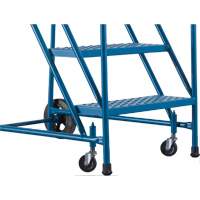 CSA-Certified Rolling Step Ladder, 5 Steps, 22" Step Width, 46" Platform Height, Steel Groupe Generik