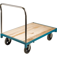 Chariot &agrave; plateforme robuste, 48" lo x 30" la, Capacit&eacute; de 2000 lb, Roues en Caoutchouc Groupe Generik