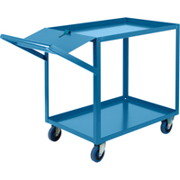 Order Picking Carts, 36" H x 24" W x 64" D, 2 Shelves, 1200 lbs. Capacity Groupe Generik