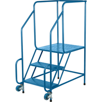 &eacute;chelles Tilt-N-Roll, Acier, 3 marches, Largeur 22", 24" p x 27" h marche pali&egrave;re Groupe Generik