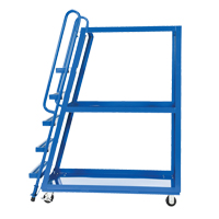 Stock Picking Cart, Steel, 21-7/8" W x 56-1/8" D, 3 Shelves, 1000 lbs. Capacity Groupe Generik