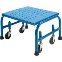 Marche-pied roulant 20 x 16 x 12, 1 marches, Largeur de la marche 18", Hauteur de la plateforme 12", Acier Groupe Generik
