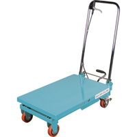 Heavy-Duty Hydraulic Scissor Lift Table, 27-1/2" L x 17-3/4" W, Steel, 330 lbs. Capacity Groupe Generik