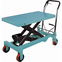 Heavy-Duty Hydraulic Scissor Lift Table, 39-3/8" L x 20-1/8" W, Steel, 1650 lbs. Capacity Groupe Generik