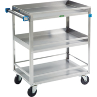 Chariots avec barres de retenue, 3 Tiers, 19" la x 34-3/4" h x 31" p, Capacit&eacute; 500 lb Groupe Generik