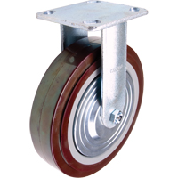 Roulette, Fixe, 8" (203,2 mm), Polyur&eacute;thane, 1000 lb (453,6 kg) Groupe Generik
