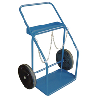 Gas Cylinder Carts, Rubber Wheels, 13" W x 25" L Base, 1000 lbs. Groupe Generik