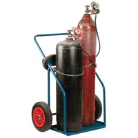 Gas Cylinder Carts, Rubber Wheels, 13" W x 25" L Base, 1000 lbs. Groupe Generik