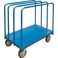 Chariot robuste pour transport de panneaux avec rails &agrave; palier unique, 48" x 30" x 45", Capacit&eacute; 2500 lb Groupe Generik