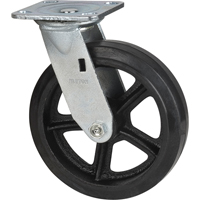 Mold-on Caster, Swivel, 8" (203.2 mm), Rubber, 660 lbs. (299 kg.) Groupe Generik