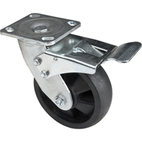 Hi-Temp Caster, Swivel with Brake, 6" (152.4 mm), Nylon, 880 lbs. (399 kg.) Groupe Generik