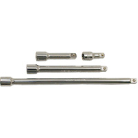 Jeu de barres de rallonges, Prise de 3/8", Fini Chrome, 4 M Groupe Generik