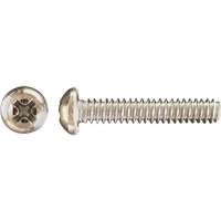 Pan Phillips HD Machine Screws, #8 x 3" L, Zinc Plated Groupe Generik