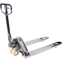 Transpalette manuel, Acier inoxydable, 48" lo x 27" la, Capacit&eacute; 5500 lb Groupe Generik