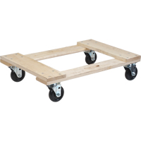 Socle roulant en bois dur, Roues en Polyol&eacute;fine, Capacit&eacute; de 900 lb, 18" la x 24" p x 7" h Groupe Generik