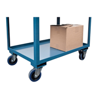 Chariots de service &agrave; bordure profonde, 2 Tiers, 24" la x 47" h x 36" p, Capacit&eacute; 1200 lb Groupe Generik