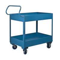 Chariots de service &agrave; bordure profonde, 2 Tiers, 24" la x 47" h x 36" p, Capacit&eacute; 1200 lb Groupe Generik