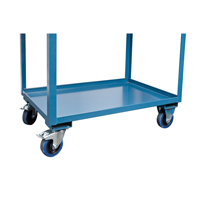 Mobile Service Cart, 2 Tiers, 24" W x 57" H x 40" D, 1200 lbs. Capacity Groupe Generik