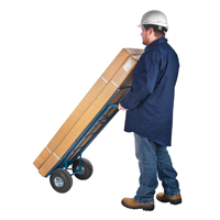 Load Retention Hand Truck, Dual Handle, Steel, 53" Height, 600 lbs. Capacity Groupe Generik