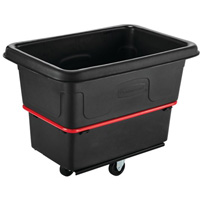 Chariot utilitaire &agrave; usage intensif, Plastique recycl&eacute; noir, 26"/38-3/8" lo x 26"/38-2/5" la x 28-1/4"/28-3-10" h, Volume 8 pi³, Capacit&eacute; 700 lb Groupe Generik
