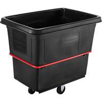 Chariot utilitaire &agrave; usage intensif, Plastique recycl&eacute; noir, 44-3/8" lo x 31" la x 38-1/4" h, Volume 16 pi³, Capacit&eacute; 1000 lb Groupe Generik