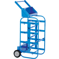 Portable Wire Reel Caddy, Steel, 11 Rod, 19-1/2" W x 43-1/4" H x 17-1/2" D, 150 lbs. Capacity Groupe Generik