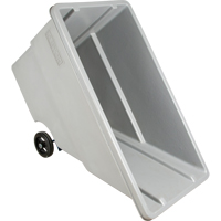 Chariot basculeur en acier, Poly&eacute;thyl&egrave;ne, 0,625 vg³, Capacit&eacute; de charge de 500 lb Groupe Generik