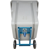 Chariot basculeur en acier, Poly&eacute;thyl&egrave;ne, 0,625 vg³, Capacit&eacute; de charge de 500 lb Groupe Generik